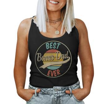 Best Bonus Dad Ever From Daughter For Fathers Day Women Tank Top | Mazezy AU