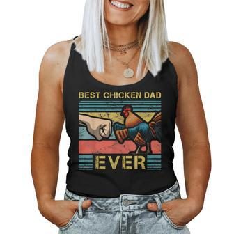 Best Chicken Dad Ever Farming Rooster Hen Poultry Business Women Tank Top | Mazezy