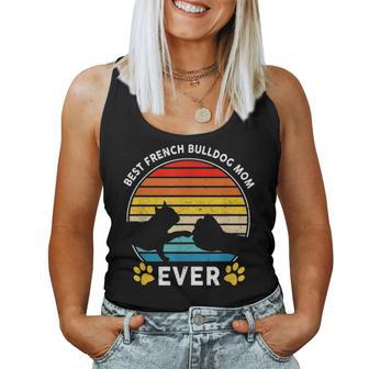 Best French Bulldog Mom Ever Mothers Day Dog Lovers Gifts Women Tank Top Basic Casual Daily Weekend Graphic - Seseable