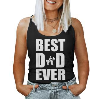 Best Horse Riding Dad Ever Fathers Day Women Tank Top | Mazezy