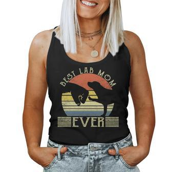 Best Lab Mom Ever Bump Labrador Retriever Women Tank Top Basic Casual Daily Weekend Graphic - Seseable