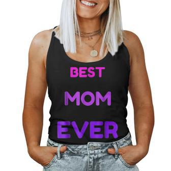 Best Mom Ever V2 Women Tank Top Basic Casual Daily Weekend Graphic - Seseable