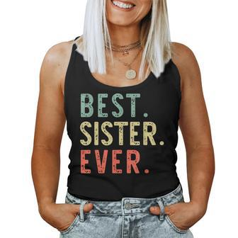 Best Sister Ever Cool Vintage Christmas Women Tank Top | Mazezy