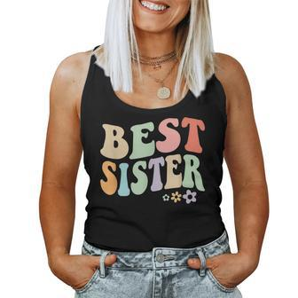 Best Sister Vintage Floral For Cool Sisters Women Tank Top | Mazezy