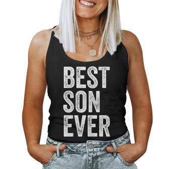 Best Son Ever Fathers Day Dad To Son Mom To Son Women Tank Top | Mazezy