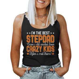 Best Stepdad Funny Fathers Day From Wife Boys Girls Women Tank Top Basic Casual Daily Weekend Graphic - Thegiftio UK
