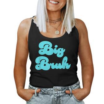 Big Brother Older Sister Blue Graphic Letter Print Women Tank Top | Mazezy