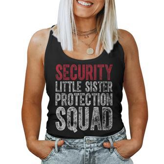 Big Brother Security Little Sister Protection Squad Women Tank Top | Mazezy