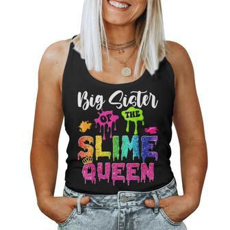 Big Sister Of The Slime Queen Family Crown Birthday Girl Women Tank Top | Mazezy