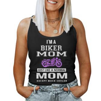 Biker Mom For Motorcycle And Chopper Rider Mother Women Tank Top | Mazezy