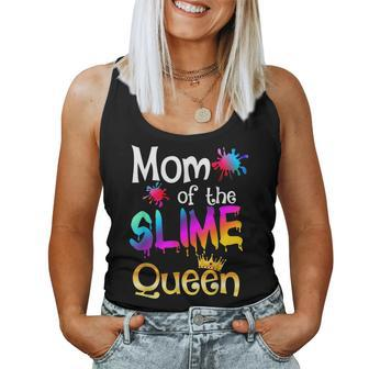 Birthday Matching Party Mom Of The Slime Queen Women Tank Top | Mazezy