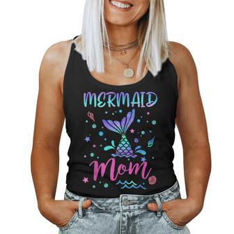 Birthday Mermaid Mom Matching Family Bday Party Squad Mommy Women Tank Top | Mazezy CA