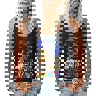 Black Afro American Autism Awareness Mom Rainbow Sparkle Women Tank Top Basic Casual Daily Weekend Graphic - Thegiftio