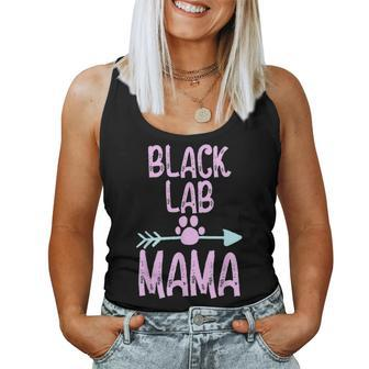 Black Lab Mama Funny Labrador Dog Lovers Mom Women Gift Women Tank Top Basic Casual Daily Weekend Graphic - Seseable