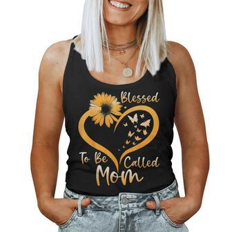 Blessed To Be Called Mom Cute 2023 Sunflower Women Tank Top | Mazezy