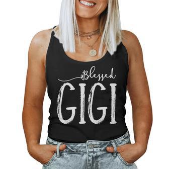 Blessed Gigi For Grandma Gigi Gifts For Mothers Day V2 Women Tank Top Basic Casual Daily Weekend Graphic - Seseable