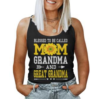 Blessed To Be Called Mom Grandma Great Grandma Mothers Day Women Tank Top Basic Casual Daily Weekend Graphic - Thegiftio UK