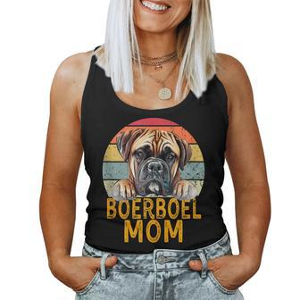 Boerboel Dog Mom Retro Sunset Style My Dogs Are My Cardio Women Tank Top | Mazezy