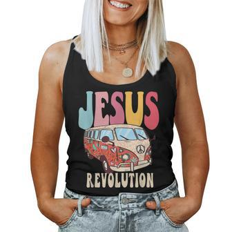 Boho Jesus Revolution Christian Faith Based Jesus Costume Women Tank Top | Mazezy