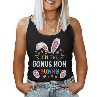 Im The Bonus Mom Bunny Ears Easter Day Rabbit Women Tank Top | Mazezy