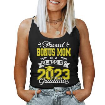Bonus Mom Senior 2023 Proud Bonus Mom Of 2023 Graduate Women Tank Top Basic Casual Daily Weekend Graphic - Seseable