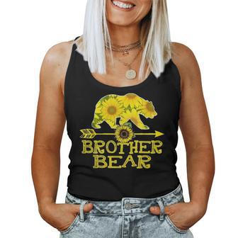 Brother Bear Sunflower Funny Mother Father Gifts V3 Women Tank Top Basic Casual Daily Weekend Graphic - Seseable