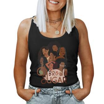 Womens Brown Sugar Black Queen Graphic Women Tank Top | Mazezy