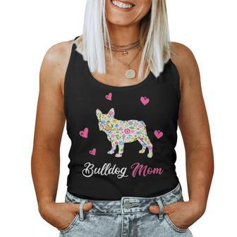 Bulldog Mom Funny Dog Gift For Mothers Day Women Tank Top Basic Casual Daily Weekend Graphic - Seseable