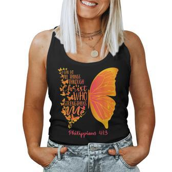 Can Do All Things Through Christ Who Strengthens Me I Gift Women Tank Top Basic Casual Daily Weekend Graphic - Seseable