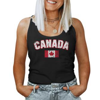 Canada Flag Vintage Men Women Kids Canada Women Tank Top | Mazezy