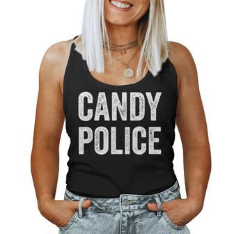 Candy Police Mom Dad Parents Costume For Halloween Women Tank Top Basic Casual Daily Weekend Graphic - Seseable