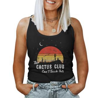 Cant Touch This Cactus Club Vintage Design Retro Style Gift Women Tank Top Basic Casual Daily Weekend Graphic - Seseable