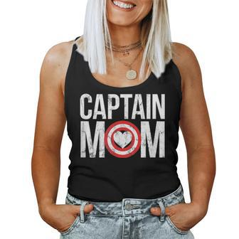 Captain Mom Superhero Child Raising Hero 2838 Women Tank Top Basic Casual Daily Weekend Graphic - Seseable