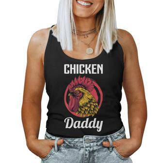 Chicken Daddy Fathers Day Lover Women Tank Top Basic Casual Daily Weekend Graphic - Thegiftio UK