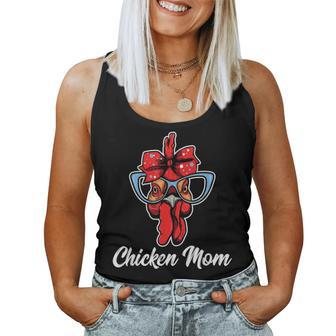 Chicken Mom Chicken Farmer V2 Women Tank Top Basic Casual Daily Weekend Graphic - Seseable