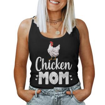 Chicken Mom Funny Country Farm Animal Farmer Gift Women Tank Top Basic Casual Daily Weekend Graphic - Seseable