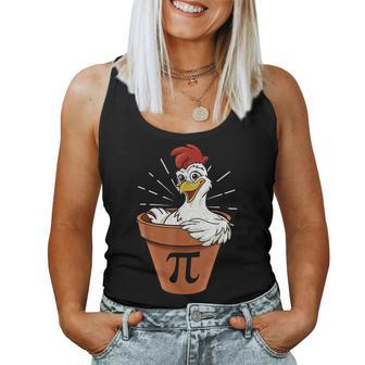 Chicken Pot Pi Day Pie Math Lover Geek 3 14 Women Tank Top | Mazezy