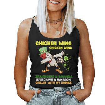 Chicken Wing Chicken Wing Shamrocks And Bologna St Pattys Women Tank Top | Mazezy