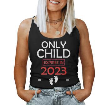 Only Child Expires 2023 Big Sister Big Brother Announcement Women Tank Top | Mazezy