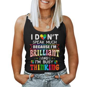 My Child May Be Non Verbal I May Be Nonverbal Autism Mom Women Tank Top | Mazezy