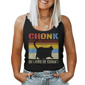 Chonk Cat Cat Meme Cat Dad Cat Mom Women Tank Top | Mazezy