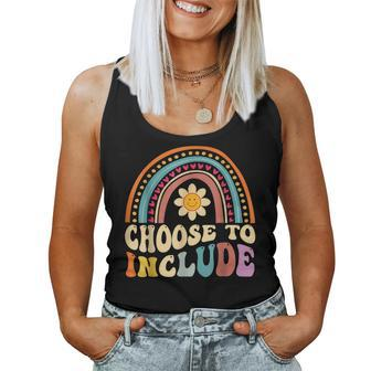 Choose To Include For Autism Teacher Special Education Sped Women Tank Top Basic Casual Daily Weekend Graphic - Thegiftio UK