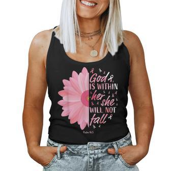 Christian Pink Breast Cancer Women Mom Wife Sister Her Women Tank Top | Mazezy