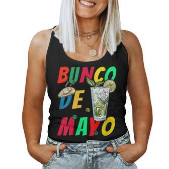 Womens Cinco De Mayo Bunco De Mayo Fiesta Margarita Dice Cocktail Women Tank Top | Mazezy