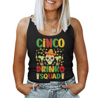 Cinco Drinko Squad Cinco De Mayo Men Women Kids Mexican Women Tank Top | Mazezy