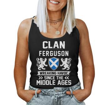 Clan Ferguson Scottish Family Scotland Mothers Day Fathers Women Tank Top Basic Casual Daily Weekend Graphic - Seseable