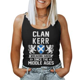 Clan Kerr Scottish Family Scotland Mothers Day Fathers Women Tank Top Basic Casual Daily Weekend Graphic - Seseable