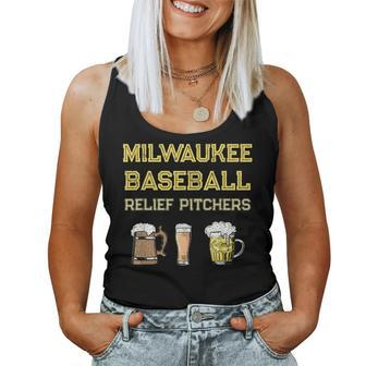 Classic Milwaukee Baseball & Beer Fan Retro Wisconsin Women Tank Top | Mazezy