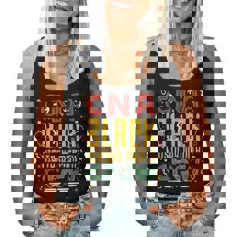 Cna Black History Month Nurse Crew African American Nursing Women Tank Top Basic Casual Daily Weekend Graphic - Seseable