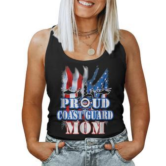 Coast Guard Mom Usa Flag Military Mothers Day Women Tank Top Basic Casual Daily Weekend Graphic - Seseable